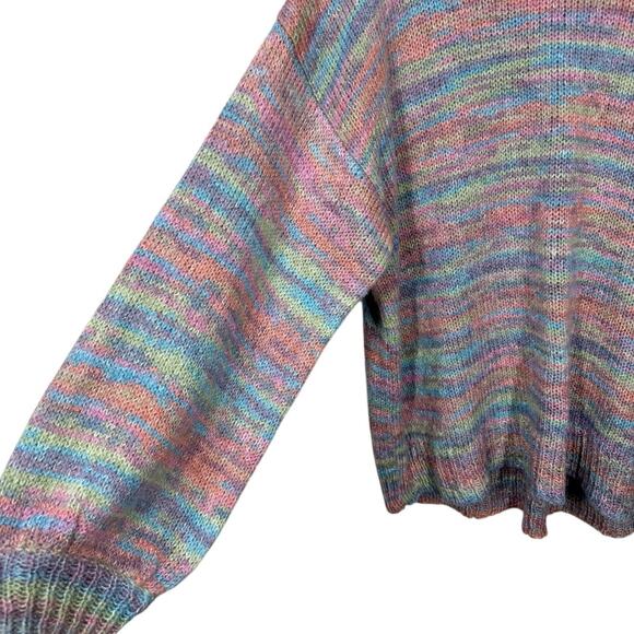 Show Me Your Mumu Pismo Sweater Spacedye Knit Medium Pastel Oversized Soft Cozy - Picture 2 of 8